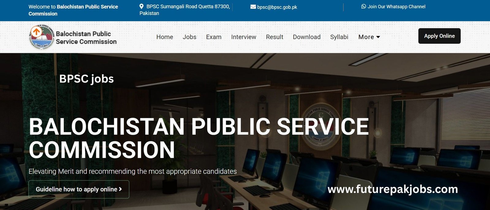 Balochistan Public Service Commission Jobs 2025